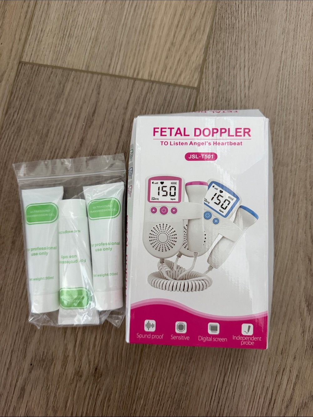 Fetal Doppler -T501 - White and Pink